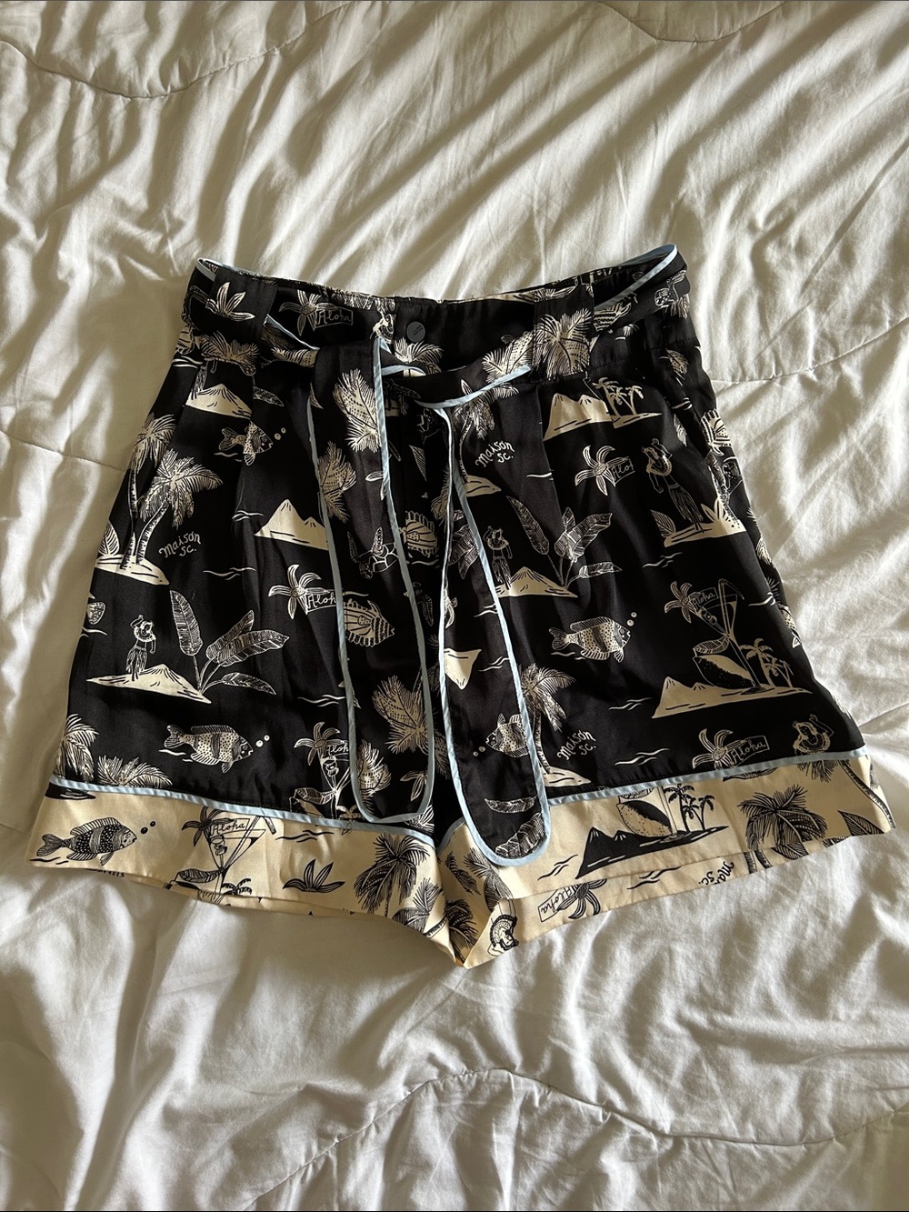 Scotch & Soda Tropical paper bag style Women's Shorts 🩳 Hawaii